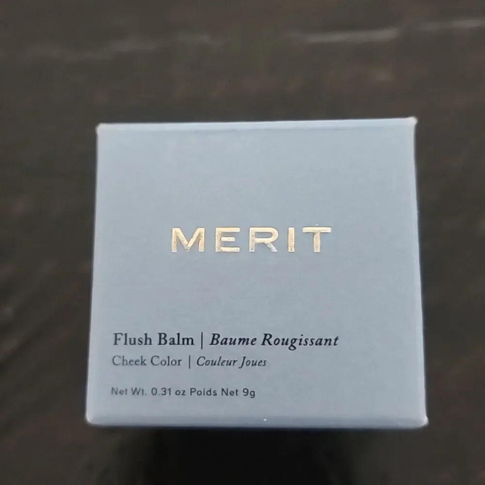 MERIT BEAUTY Flush Balm Creamy Blush & Lip Tint Shade Persimmon Full Size